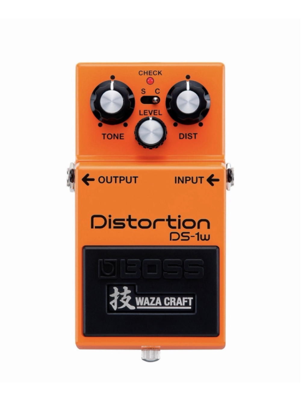 BOSS DS-1W Waza Craft Distortion Guitar Effects Pedal Orange Open Box